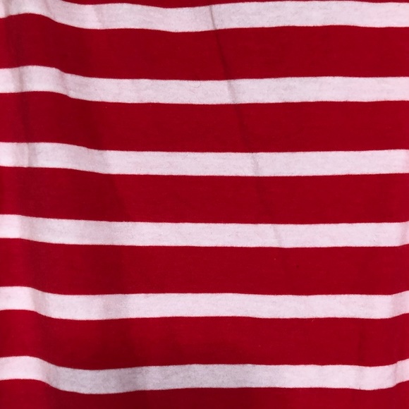 NWT Abound Bodysuit Red White Striped Mock Neck Nordstrom One Piece Nautical - Picture 7 of 9